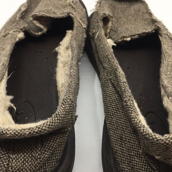 Sanuk Sidewalk Chill Surfers Shorty Tan and Brown Sz 7 - Picture 12 of 15